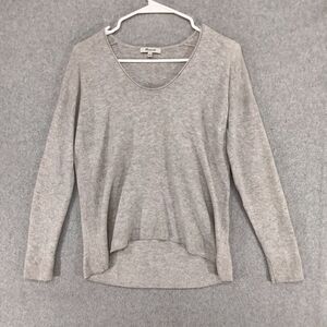 Madewell Pullover Sweater Womens Size S Wool Alpaca Light Gray Tight Knit